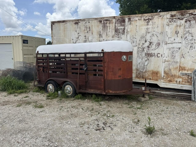 Livestock trailer used for rabbits and quail transport